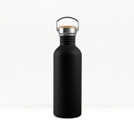 Bambaw rozsdamentes acél kulacs - fekete (500 ml)
