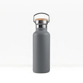 Bambaw duplafalú termosz kulacs - szürke (750 ml)