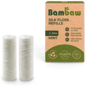 Bambaw selyem fogselyem utántöltő - mentás (2x50 m)