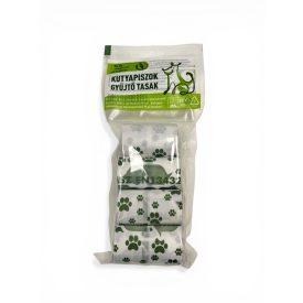   Poly-Pack Lebomló kutyapiszok zacskó kukoricakeményítőből - 4 tekercs/csom (80 db)