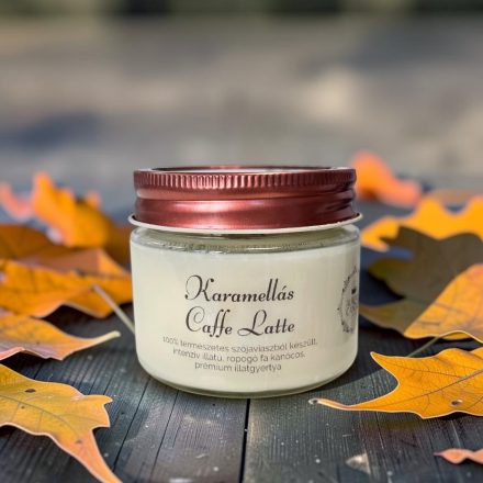 Szójaviasz gyertya- Karamellás Caffe Latte(Aurora Candle)