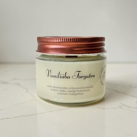 Szójaviasz gyertya-Vaníliába Forgatva(Aurora Candle