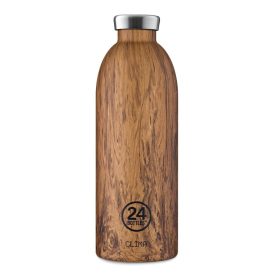   24BOTTLES Clima 850ml rozsdamentes acél termosz-SEQUOIA WOOD