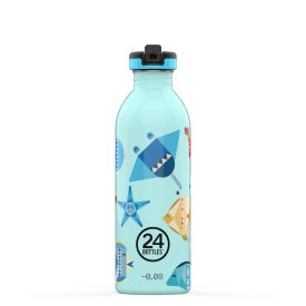  24BOTTLES Kids Urban 500ml rozsdamentes kulacs-Sea Friends