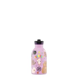   24BOTTLES Kids Clima 330ml rozsdamentes acél termosz szívószálas kupakkal, Meow Friends