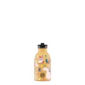  24BOTTLES Kids Clima 330ml rozsdamentes acél termosz szívószálas kupakkal - Farm Friends